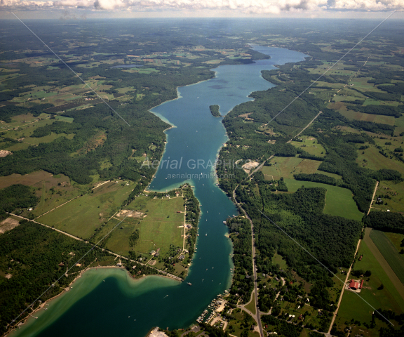 Lake Charlevoix (South Arm) in Charlevoix County, Michigan